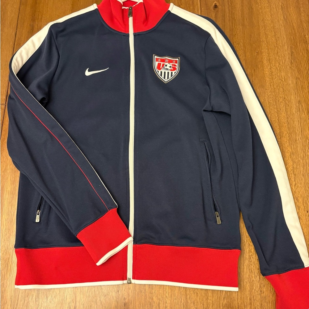 Nike Navy and Red Track Jacket